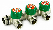 Коллектор UNI-FITT 3/4" 4 выхода 1/2' (под конус) 