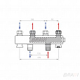 Распределительный коллектор BRAVI на 2гр